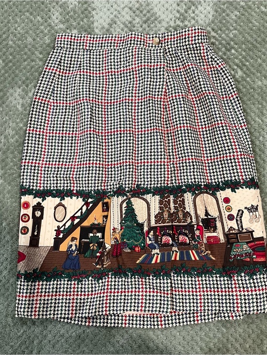 Sharon Young Dresses & Skirts - 90s vintage Classic Houndstooth Holiday Print Pencil Skirt Sharon young size 6